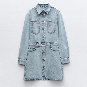 ZARA Z1975 DENIM MINI DRESS